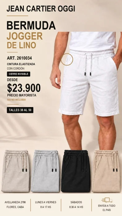Bermuda de Lino Espectacular "moda y Comodidad"