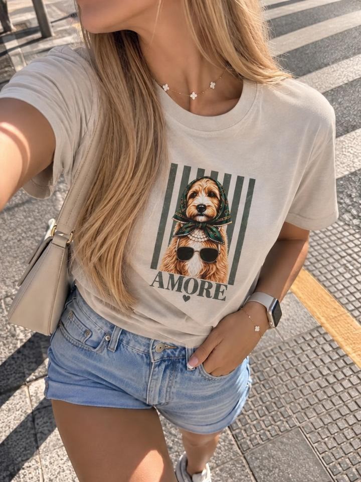 Remera Caniche Amore Algodón - Imagen 2