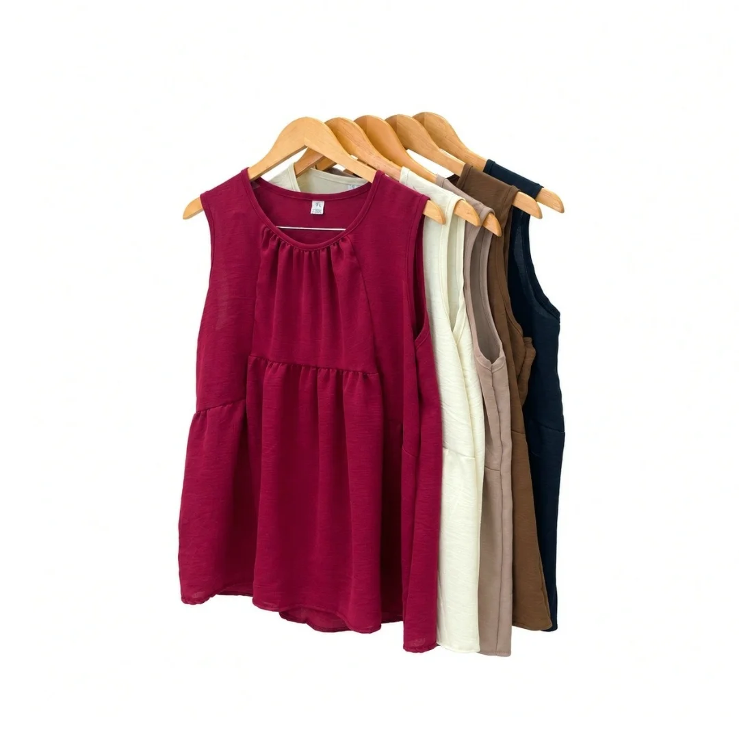 Musculosa de Cey con Recortes y Frunces - Imagen 2