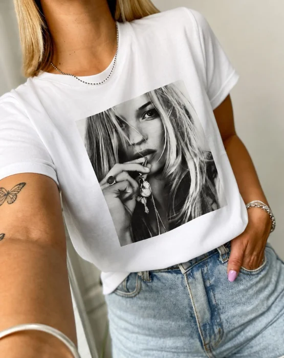 Remera Estampado Chica Rockstars Algodón
