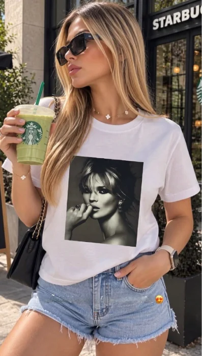 Remera Kate Moss Algodón Premium 24.1