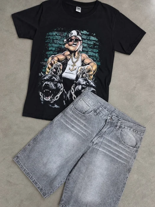 Remera Popeye + Bermuda Baggy Lisa