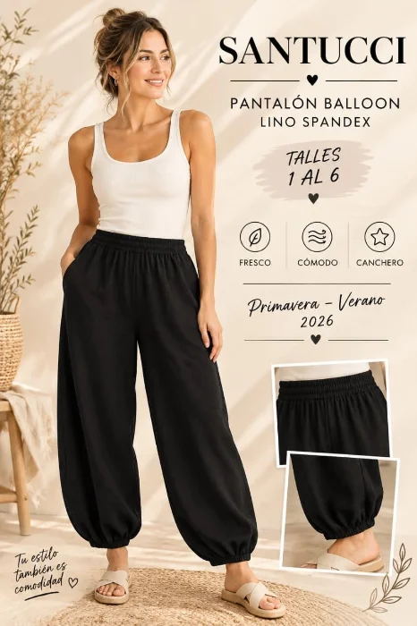 Pantalon Lino Mujer