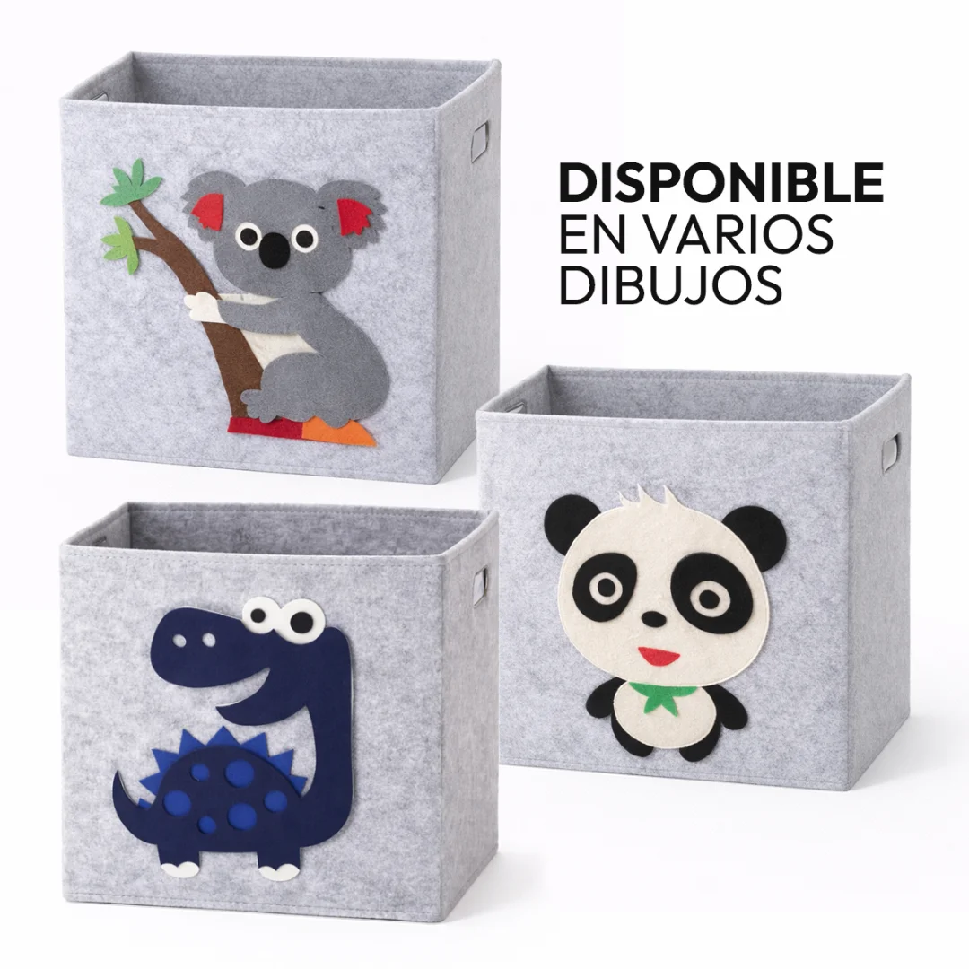 Canasto Organizador de Tela Fieltro - Animales - CANASTO.jpg