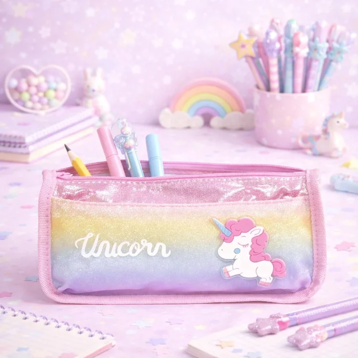 Cartuchera Rectangular Infantil Unicornio
