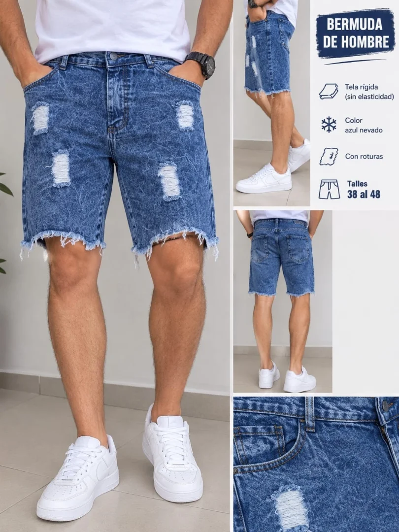 Bermudas de Hombre Jeans - Imagen 4