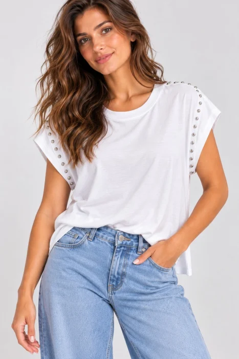 Remera Símil Hombrera