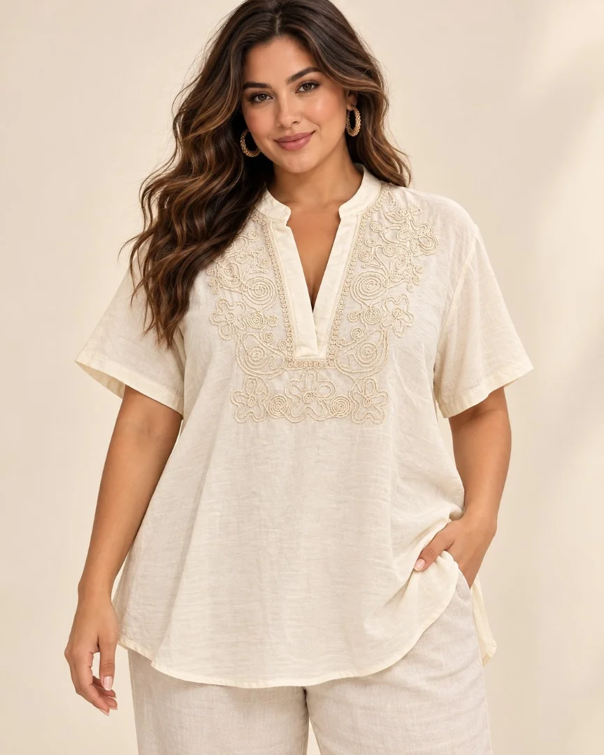 Camisa Especial Cuello Mao - Imagen 1