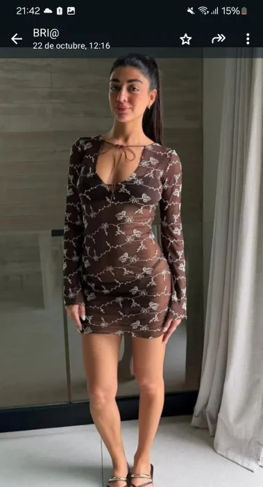 Vestido Tull Bordado