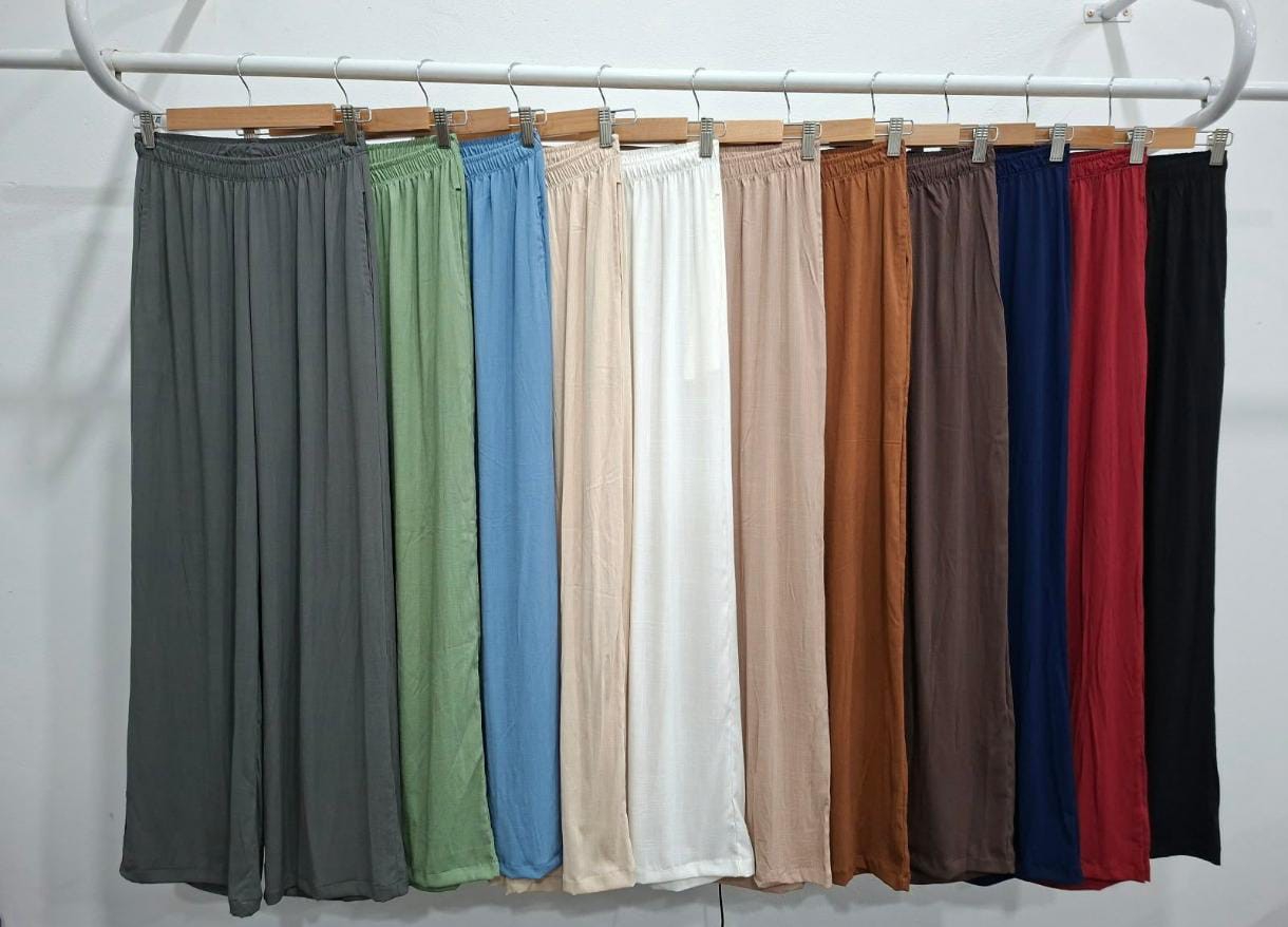 Palazzo Lino Spandex Talle Especial Mujer Verano Dama Pantalón Jogging Calza Bahiano - Imagen 2