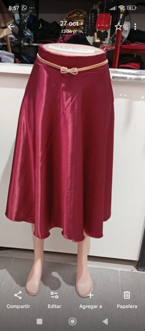 Pollera de Saten - Imagen 3
