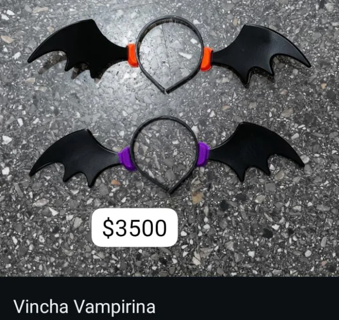 Vincha de Vampiro y Vincha de Calavera con Luz