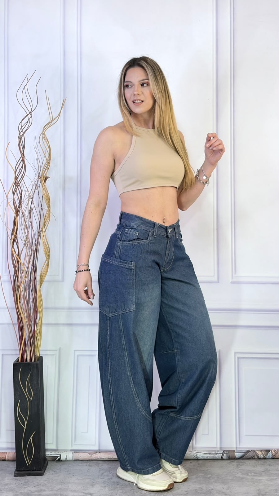 Jeans Baggy Glovo con Recorte - Imagen 2