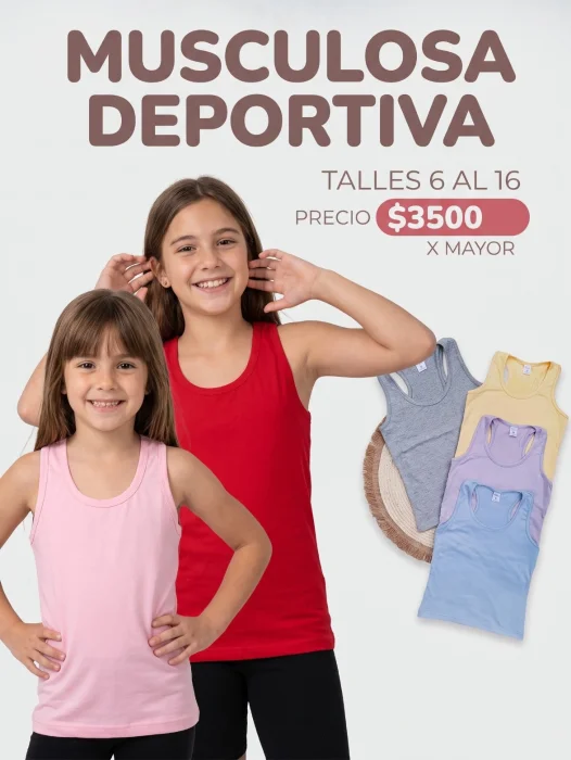 Musculosa Deportiva Lisa Nena