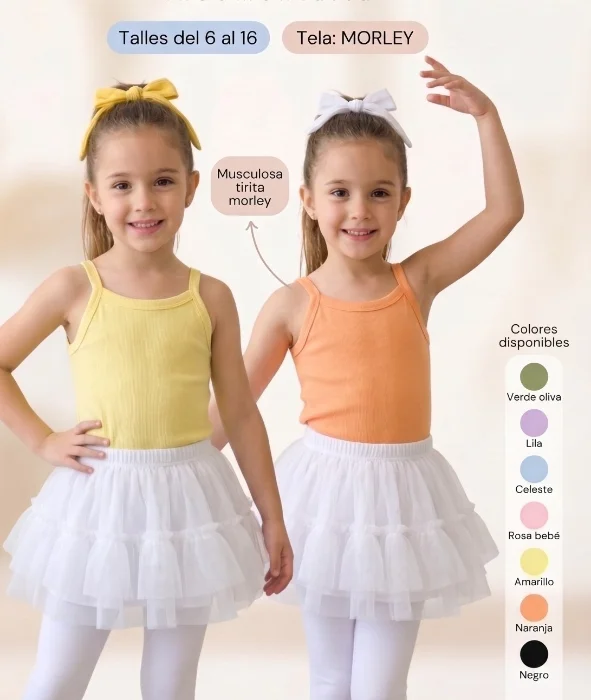 Básica Musculosa Tirita de Nena