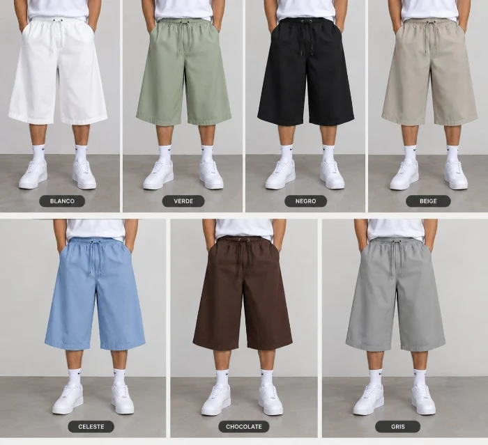 Bermudas Baggy Sastrero