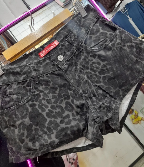 Short Tiro bajo Animal Print