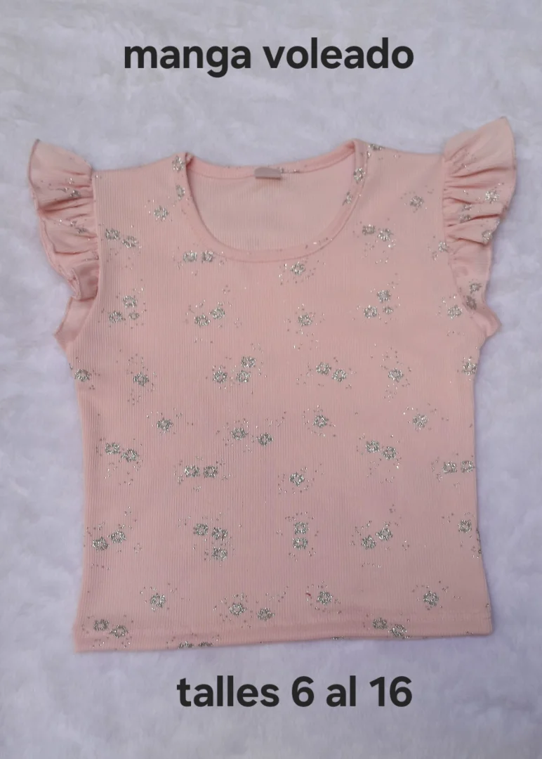 Musculosa con Voleado.....gliter - Imagen 1