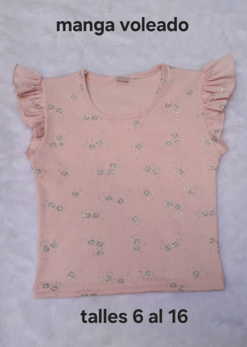 Musculosa con Voleado.....gliter