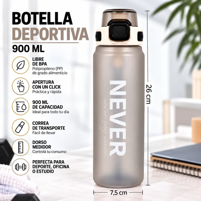 Botella Plastica 900 Ml