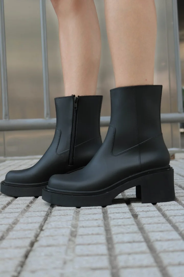 Botas de Lluvia Caña Media con Cierre Art. 09 Negro - Imagen 2