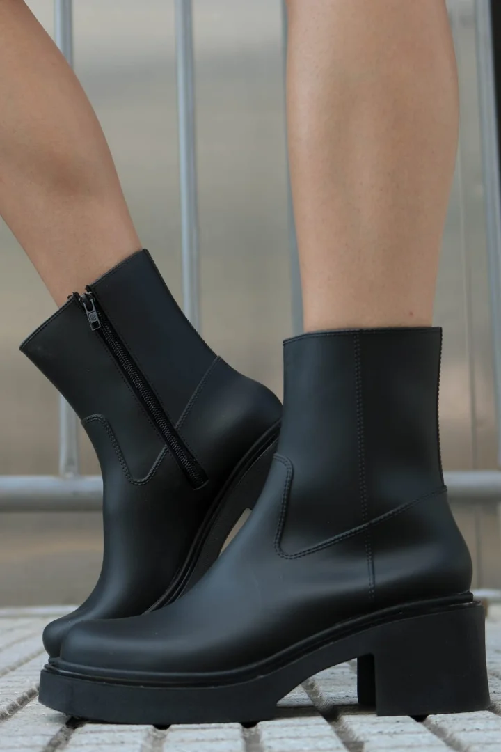 Botas de Lluvia Caña Media con Cierre Art. 09 Negro - Imagen 3