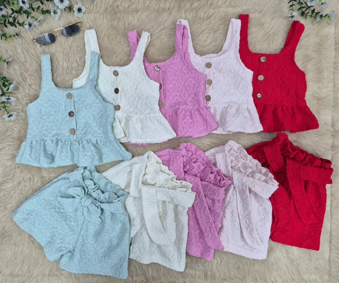 Conjunto Ariana Flor Hawai Brodery