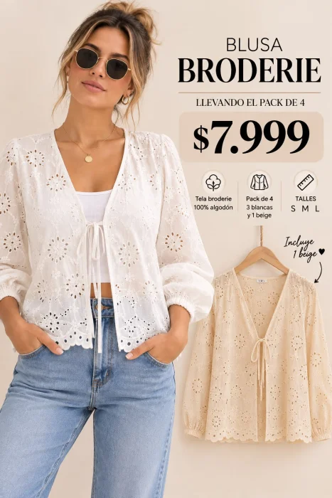 Blusa Broderie