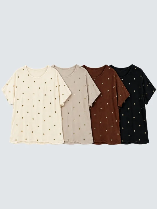 1136] Blusa Bambla con Lentejuela