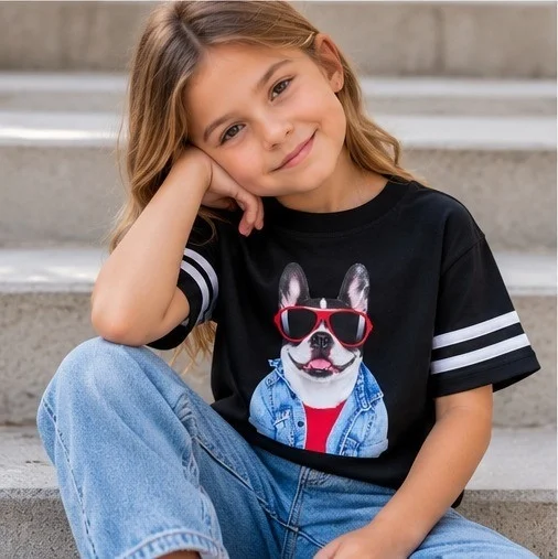 Remera Bulldog Mangas con Franja Blanco - Imagen 5