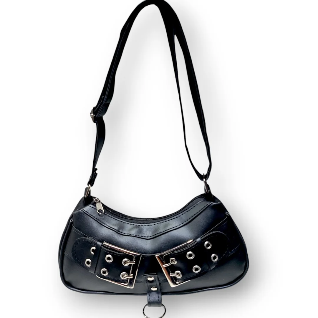 Mini Bag, Cartera Hebilla Grande/argolla Regulable, 26×12×prof 6 Cm Aprox, Navidad - Imagen 3