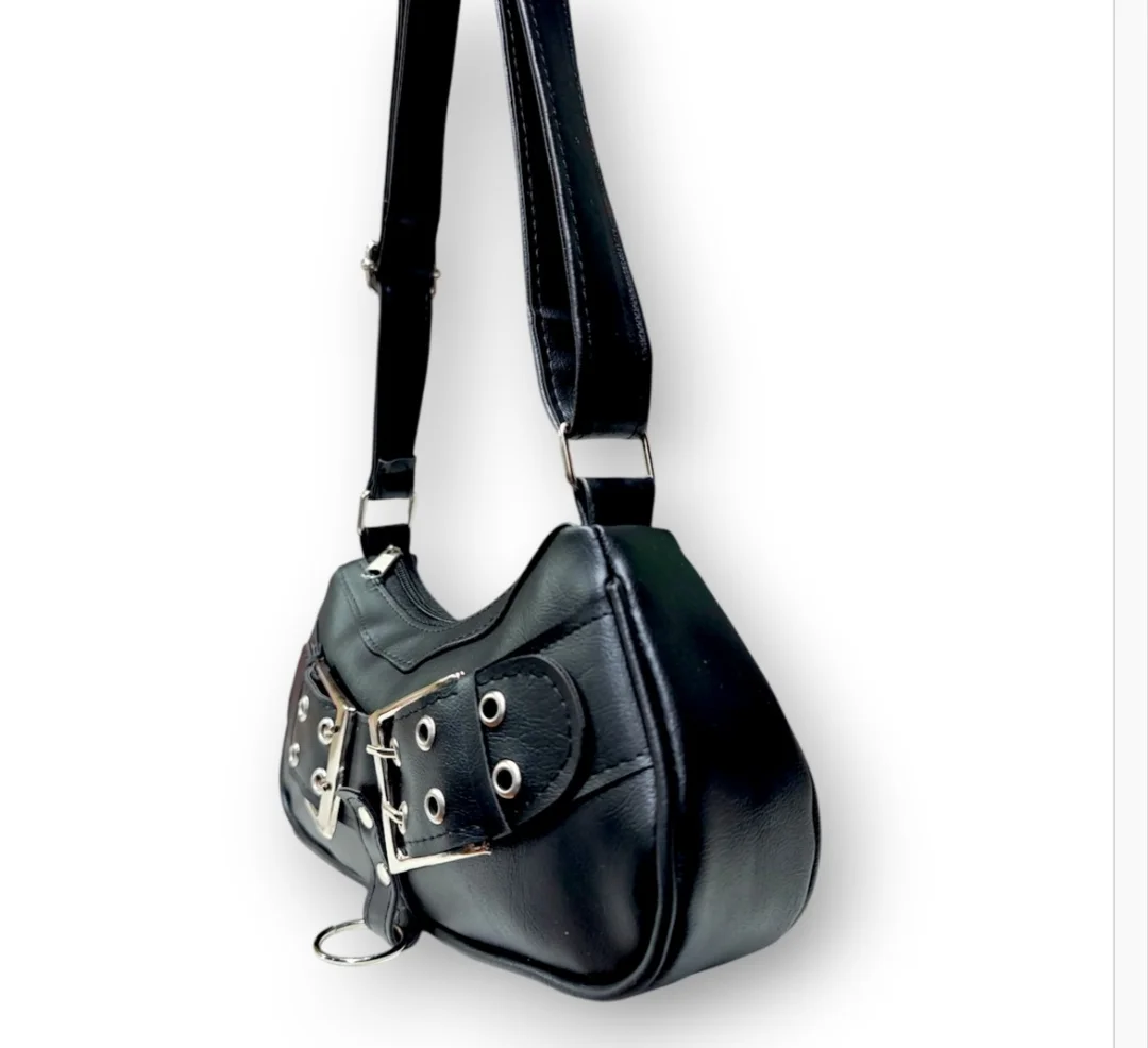Mini Bag, Cartera Hebilla Grande/argolla Regulable, 26×12×prof 6 Cm Aprox, Navidad - Imagen 4