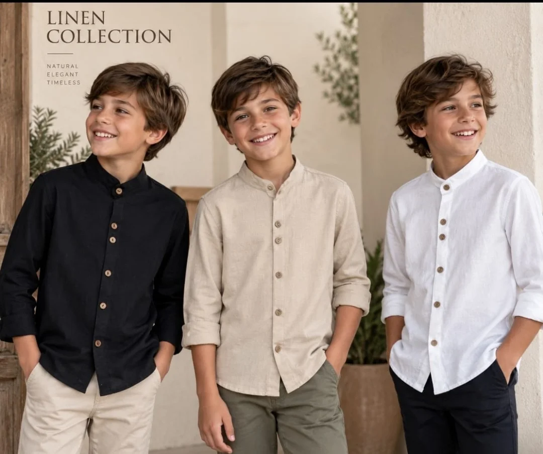 Camisas de Nene Lyno Manga Larga - Imagen 1