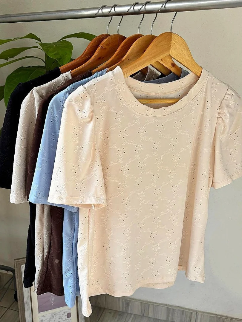 Remera Manga Princesa Broderi - Imagen 2