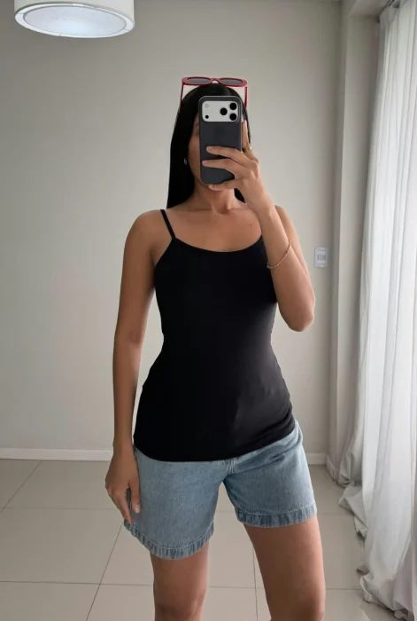 Músculosa Modal Viscosa Mujer Verano Dama Camisa Camiseta Remera Remeron