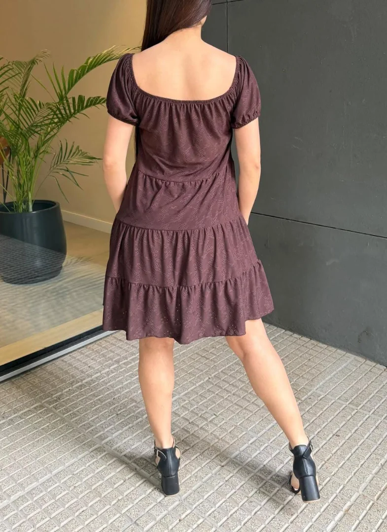 Vestido Brodery Mujer Verano Pollera Músculosa Remera Remeron Top Camisa Camiseta - Imagen 2