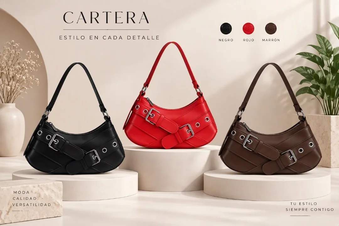 Mini Bag 3 Hebilllas Cruzadas - Imagen 6