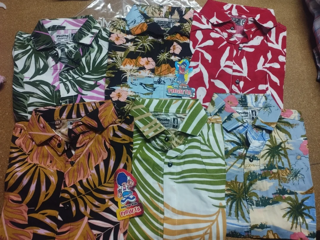 Camisa Fibrana Hawaiana Niño - Imagen 3
