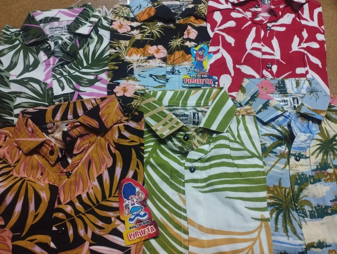 Camisa Fibrana Hawaiana Niño - Imagen 8