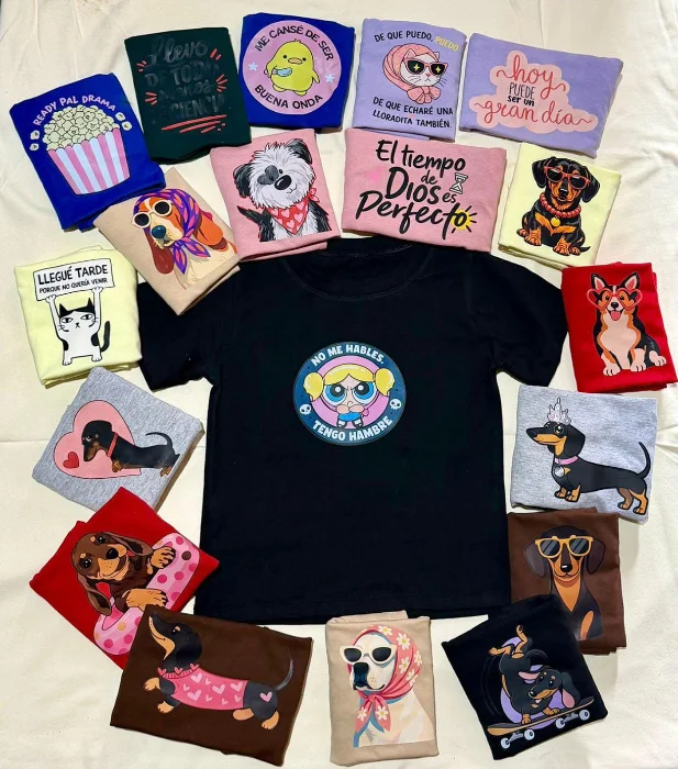 Baby Tee Algodón Jersey Cardado Mujer Verano Dama Camisa Camiseta Remera Remeron