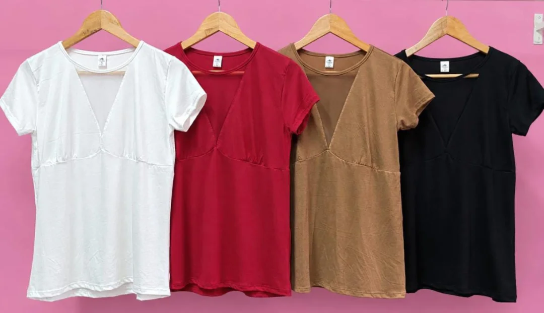 Remera Modal Viscosa Talle Especial Mujer Verano Dama Camisa Camiseta Remeron Top - Imagen 2