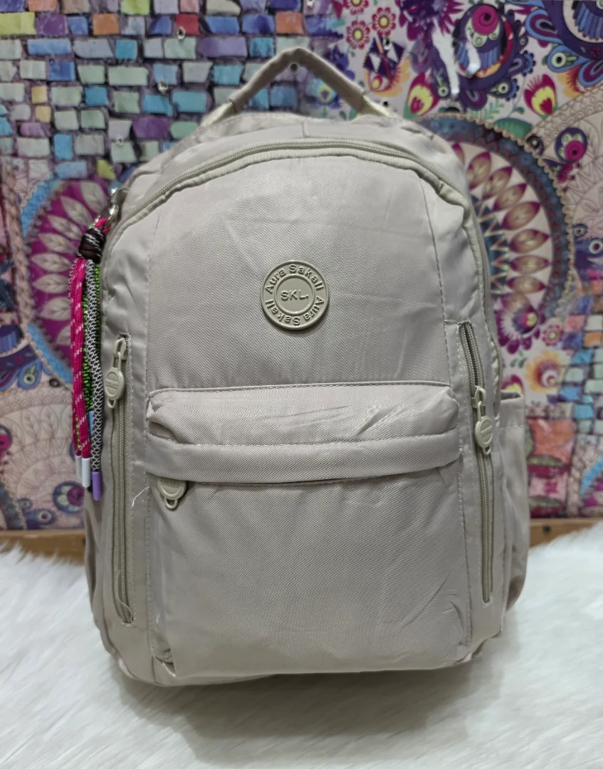 Mochila de Tela Impermeable con Variedad de Compartimientos Entra una Carpeta A4 - Imagen 5