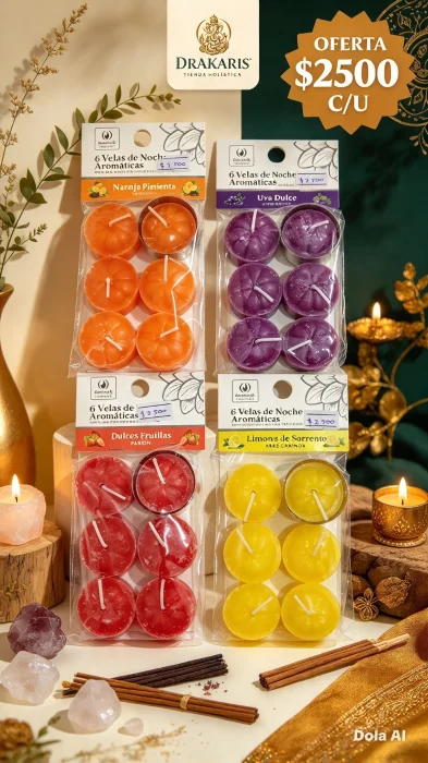 Velas X 6 Aromáticas