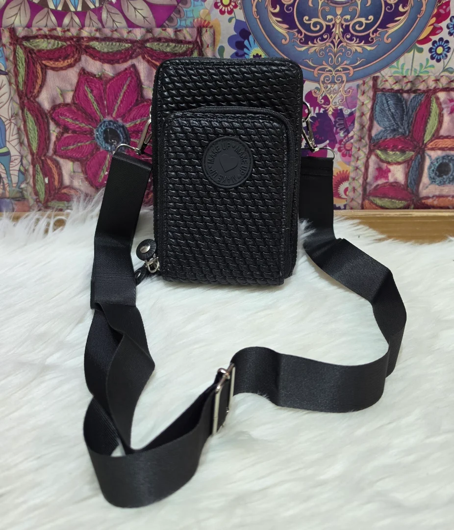 Porta Celular de Cuero Pu Excelente Calidad con Tira Larga Regulable y Desmontable - Imagen 1