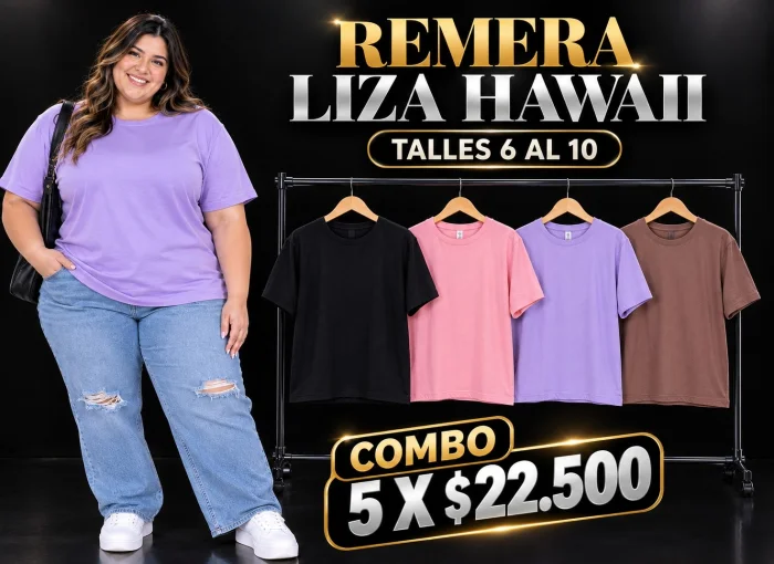 Remera Lisa Hawaii