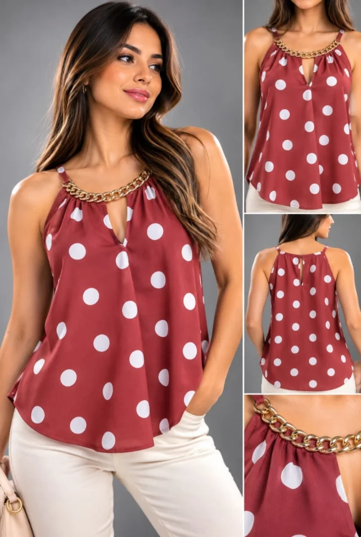 Blusa Remera Cuello Collar - Imagen 2