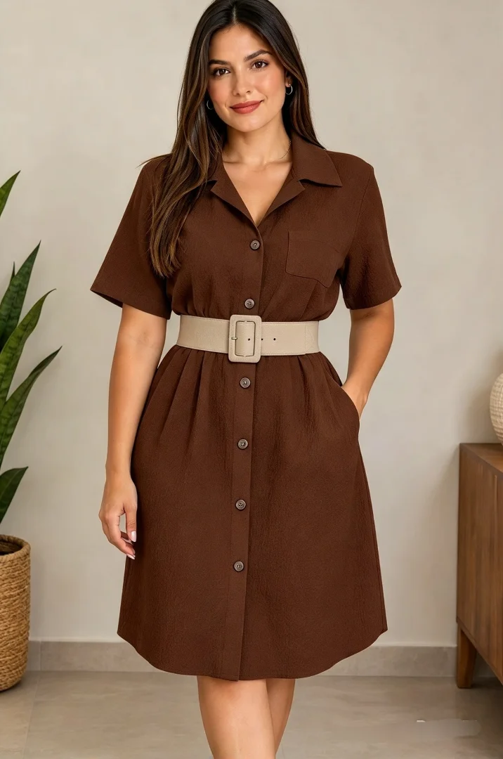 Vestido Camisa Mujer - Imagen 3
