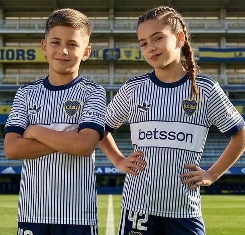 Camiseta Alternativa Boca Junior, Niño - Imagen 1