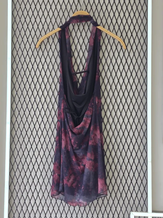 Vestido Buche Tul Estampado (sin Short)