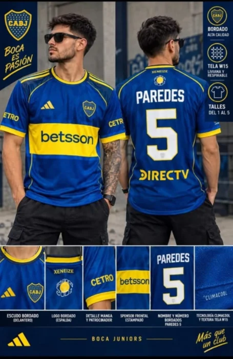Camiceta Boca Escudo Bordado